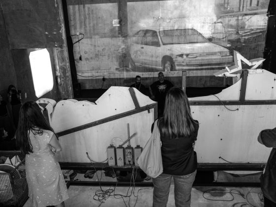 Komentovaná procházka okolím Galaxie a výstavou s umělci Vladimirem 518 Eposem 257 | Foto: Kajetán Adler Jablonský