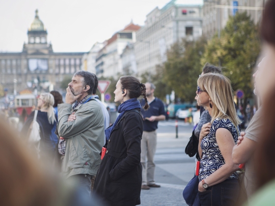 S Petrem Klímou po Václavském náměstí a okolí | 18. 10. 2014, Václavské náměstí
